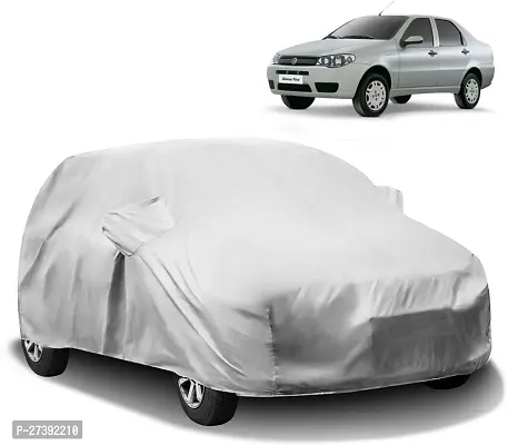 Hms Car Cover For Fiat Siena (With Mirror Pockets) (Silver)