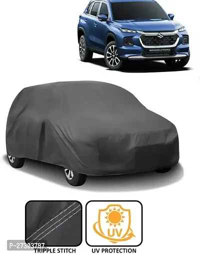 Hms Car Cover For Maruti Suzuki Vitara Brezza (Without Mirror Pockets) (Grey)