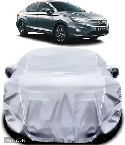 Hms Car Cover For Honda Universal For Car (Silver)