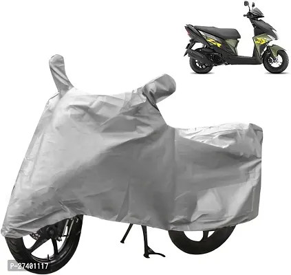 Autoretail Waterproof Two Wheeler Cover For Yamaha (Ray Zr, Silver)-thumb0