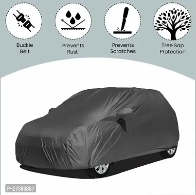 Hms Car Cover For Maruti Suzuki Xl6 (With Mirror Pockets) (Grey)-thumb2
