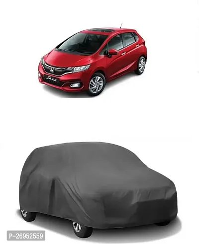 Autoretail Car Cover For Honda Jazz (Without Mirror Pockets) (Grey)-thumb0