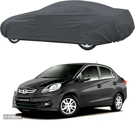 Designer Car Cover Without Mirror Pockets For Hyundai Xcent-Grey-thumb2