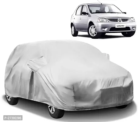 Hms Car Cover For Renault Logan (With Mirror Pockets) (Silver)-thumb0