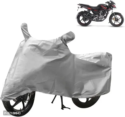 Water-resistant Two Wheeler Bike Cover For Bajaj Pulsar 135 Ls Dts-I Silver-thumb0