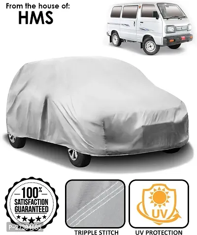 Hms Car Cover For Datsun Go (Without Mirror Pockets) (Silver)