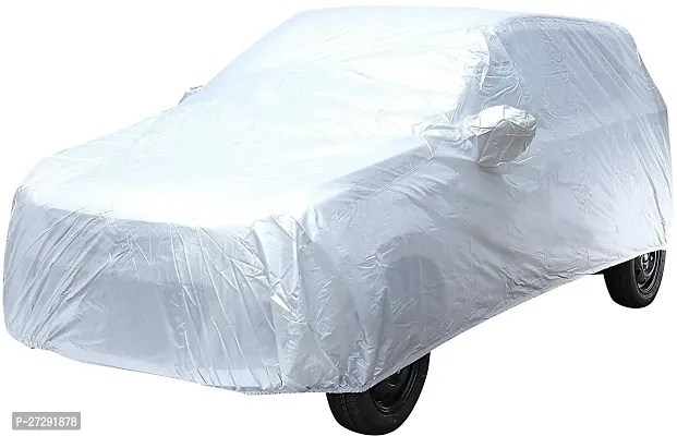 Classic Car Cover For Maruti Suzuki Alto 800 ,With Mirror Pockets ,Silver-thumb2