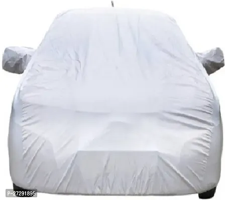 Classic Car Cover For Maruti Suzuki Zen Estilo ,With Mirror Pockets ,Silver-thumb2