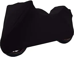 Water Repellent Two Wheeler Bike Cover for Universal For Bike Vespa LX Black-thumb1