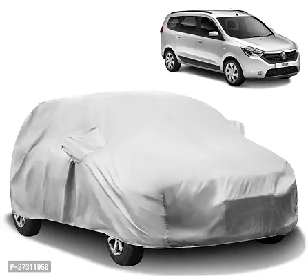 Stylish Car Cover For Renault Lodgy - With Mirror Pockets - Silver-thumb0