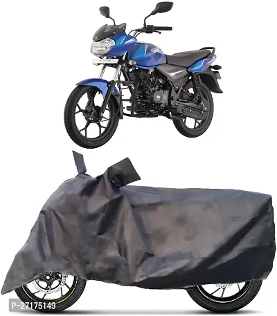 Akshita Enterprises Two Wheeler Cover For Bajaj (Discover 100 Dts-I, Black)-thumb0