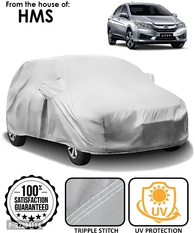 Hms Car Cover For Honda City (With Mirror Pockets) (Silver)