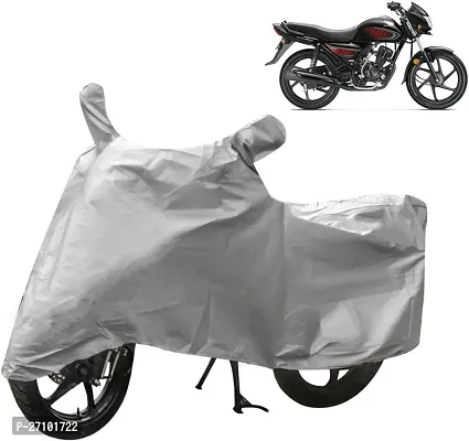 Designer Two Wheeler Cover For Honda-Dream Neo, Silver-thumb0