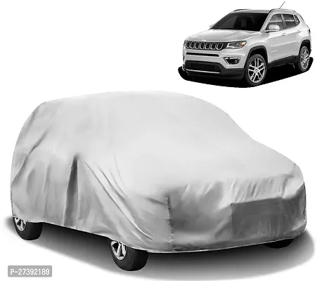 Hms Car Cover For Jeep Compass (Without Mirror Pockets) (Silver)