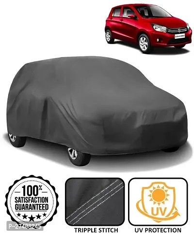 Designer Car Cover For Maruti Celerio (Without Mirror Pockets) (Grey)