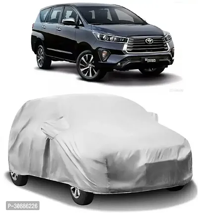 Autoretail Car Cover For Toyota Innova Crysta (With Mirror Pockets) (Silver)-thumb0