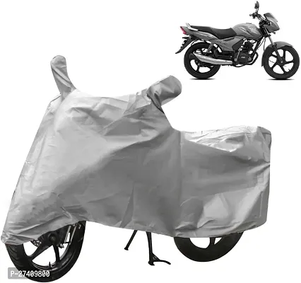 Stylish Two Wheeler Cover For Tvs Star City Plus, Silver-thumb0