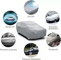 Designer Car Cover For Maruti Suzuki Alto (Silver)-thumb1