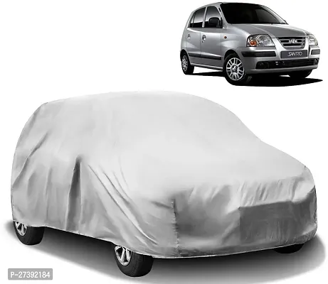 Hms Car Cover For Hyundai Santro (Without Mirror Pockets) (Silver)