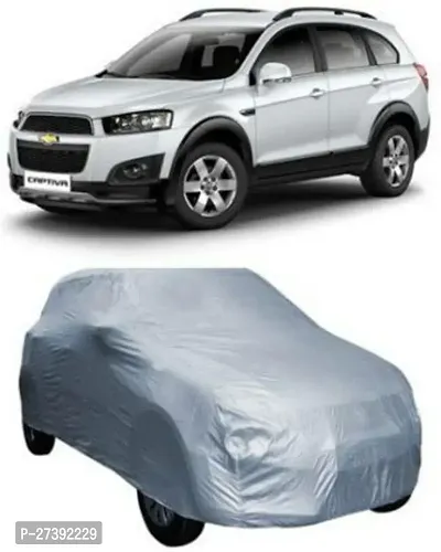 Hms Car Cover For Chevrolet Captiva (Without Mirror Pockets) (Silver)