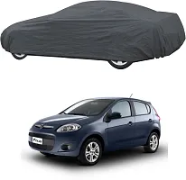 Hms Car Cover For Fiat Palio (Without Mirror Pockets) (Grey, For 2014, 2015, 2016, 2017 Models)-thumb1