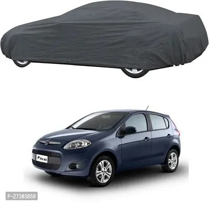 Hms Car Cover For Fiat Palio (Without Mirror Pockets) (Grey, For 2014, 2015, 2016, 2017 Models)-thumb2