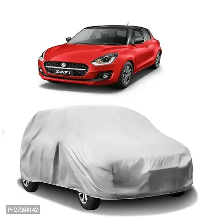 Hms Car Cover For Maruti Suzuki Swift (Without Mirror Pockets) (Silver)