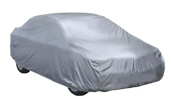 Car Body Cover Compatible with Maruti Suzuki 800 Custom Fit Dustproof UV Heat Resistant Indoor Outdoor Body Protection (silver matty)-thumb1