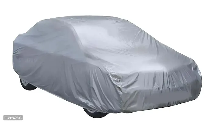 Car Body Cover Compatible with Maruti Suzuki 800 Custom Fit Dustproof UV Heat Resistant Indoor Outdoor Body Protection (silver matty)-thumb2