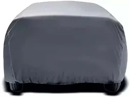 All Weather Outdoor Protection Water Resistant Car Body Cover Compatible with Maruti Suzuki 800 (Grey Design without Mirror)-thumb2