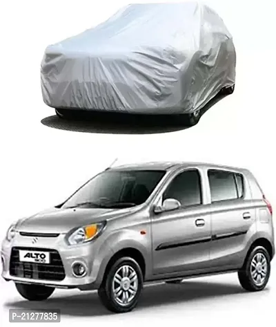 Dustproof Car Body Cover for Maruti Suzuki Alto 800 (2000-2012) - Silver Matty-thumb0