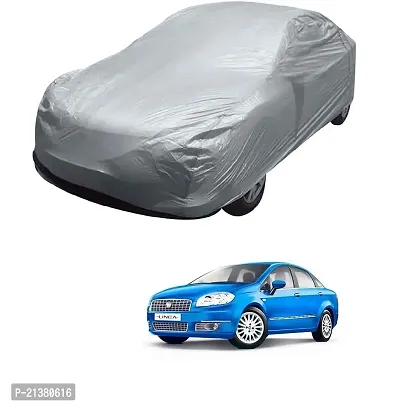 UV Resident Car Body Cover Compatible with Fiat Linea (2008 to 2016), without Mirror Pockets-thumb0