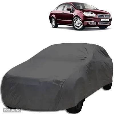 Super Car Body Cover for Fiat Linea (With Mirror Pocket) (Grey Matty)-thumb0