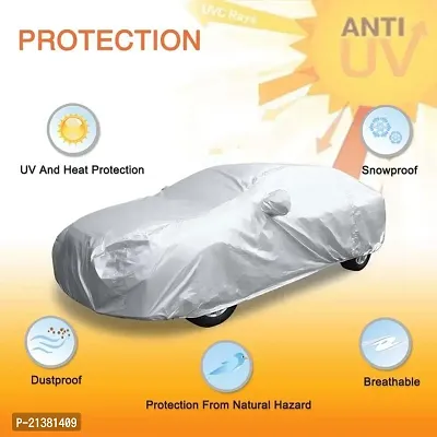 All Weather Car Cover for Maruti Suzuki Ciaz Dustproof,Water Resistant, Snowproof UV Protection Windproof Outdoor Full car Cover-thumb2