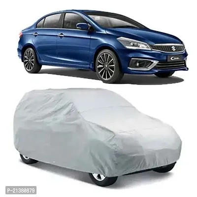 All Weather Car Cover for Maruti Suzuki Ciaz Dustproof,Water Resistant, Snowproof UV Protection Windproof Outdoor Full car Cover, Triple Stitched Elastic-thumb0