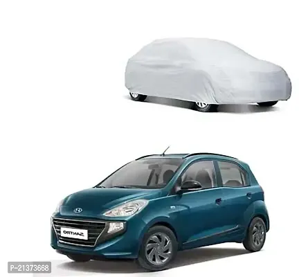 Silver Car Body Cover Compatible with Hyundai Santro Xing (Model : 2005-2018)-thumb0