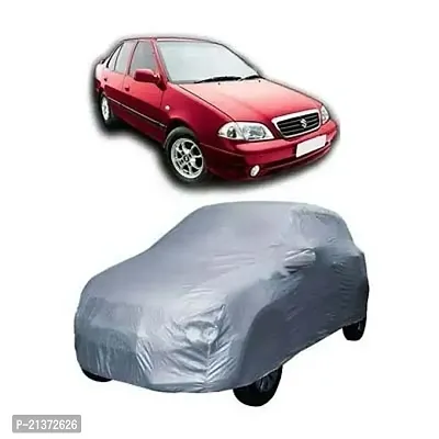 Water Resistant Silver Car Body Cover Compatible with Hyundai Santro Xing (Model : 2005-2018)