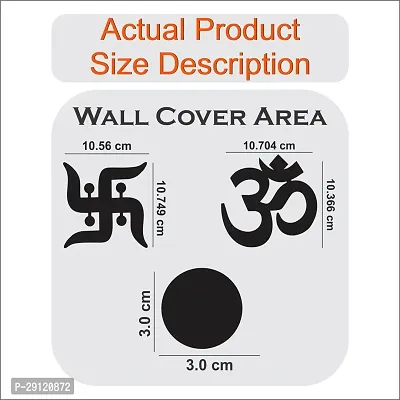 Classic 2 Om 2 Swastik 80 Dot Silver-Cp715 Acrylic Mirror Wall Sticker|Mirror For Wall|Mirror Stickers For Wall|Wall Mirror|Flexible Mirror|3D Mirror Wall Stickers|Wall Sticker Cp-1241-thumb3