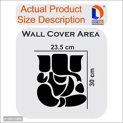 Classic Ganesha Silver Acrylic Mirror Wall Sticker|Mirror For Wall|Mirror Stickers For Wall|Wall Mirror|Flexible Mirror|3D Mirror Wall Stickers|Wall Sticker Cp-1433-thumb3