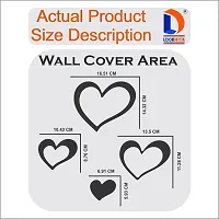 Classic 16 Love Heart Purple Acrylic Mirror Wall Sticker|Mirror For Wall|Mirror Stickers For Wall|Wall Mirror|Flexible Mirror|3D Mirror Wall Stickers|Wall Sticker Cp-1387-thumb1