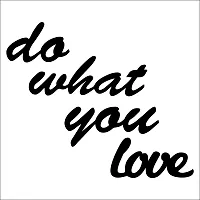 Classic Do What You Love Wall Sculptures, Wall Art, Wall Decor, Black Wooden Art Home Decor Items For Livingroom Bedroom Kitchen Office Wall, Wall Stickers And Murals (12.5 X 15 Inch)-thumb1