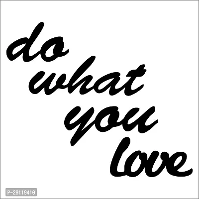 Classic Do What You Love Wall Sculptures, Wall Art, Wall Decor, Black Wooden Art Home Decor Items For Livingroom Bedroom Kitchen Office Wall, Wall Stickers And Murals (12.5 X 15 Inch)-thumb2