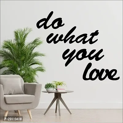 Classic Do What You Love Wall Sculptures, Wall Art, Wall Decor, Black Wooden Art Home Decor Items For Livingroom Bedroom Kitchen Office Wall, Wall Stickers And Murals (12.5 X 15 Inch)-thumb0