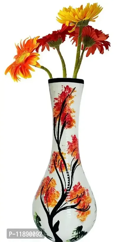 Kraftlik Handicrafts Ceramic Planter Flower Vase | Container | Gamla | Classy Planter Pot Ceramic Planters Pot for Indoor Outdoor Home Office Balcony Decor Pottery (Pack of 2)-thumb2