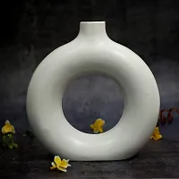 Kreative Homes Beautiful Ceramic Vase Flower Pot | Planter | Ring Shape Planter Decorative Vases with Unique Quality for Home Decor, Center Table, Flowers Pot, Bedroom Side Corners, Living Room Decoration and Party Centerpieces-thumb4