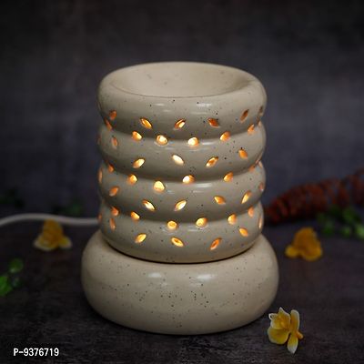 Kraftlik Handicrafts Ancient Electric Ceramic Aroma Oil Diffuser/Natural Air Fragrance for Office/Home Decor/Spa/Living Room