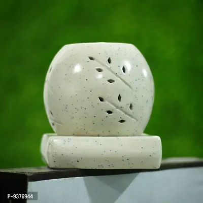 Kraftlik Handicrafts Fragrances Oval Shape Ceramic Diffuser Air Freshener with Fragrance for Home-thumb0