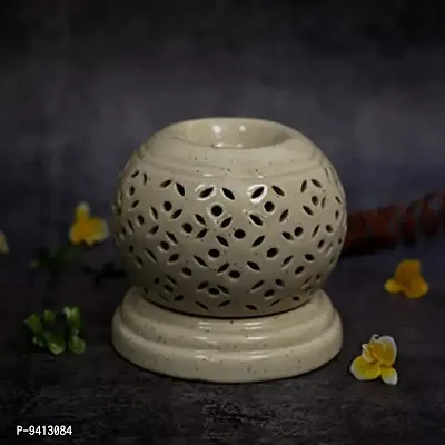Kraftlik Handicrafts Ancient Matki Shape Electric Ceramic Aroma Oil Diffuser | Natural Air Fragrance for Office, Home Decor, Spa, Living Room