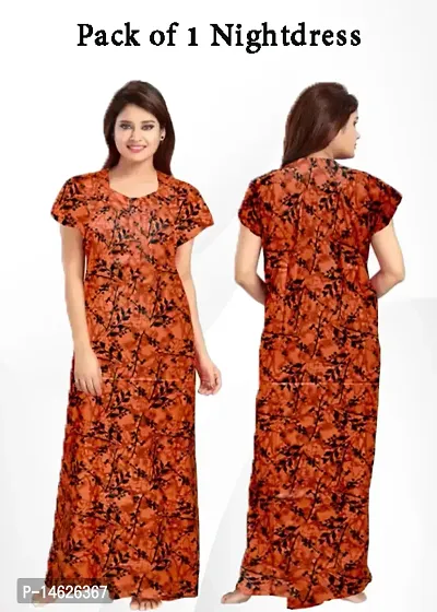 Beautiful Cotton printed Nighty-thumb0