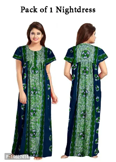 Stylish Printed Cotton Nighty-thumb0